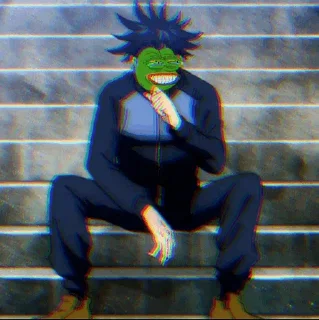 🐸 emoji pepe jujutsu Telegram sticker 18 of 75