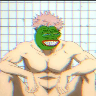🐸 emoji pepe jujutsu Telegram sticker 20 of 75