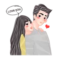 ❤ emoji Romantic Couple Telegram sticker 5 of 41