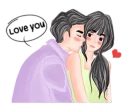 ❤ emoji Romantic Couple Telegram sticker 8 of 41