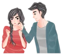 😃 emoji Romantic Couple Telegram sticker 21 of 41