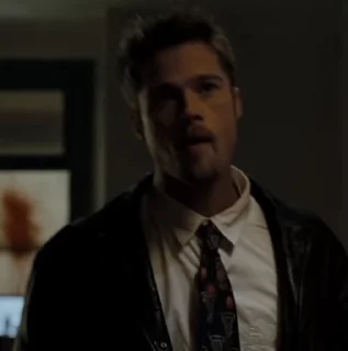 Sticker from Brad Pitt Se7en