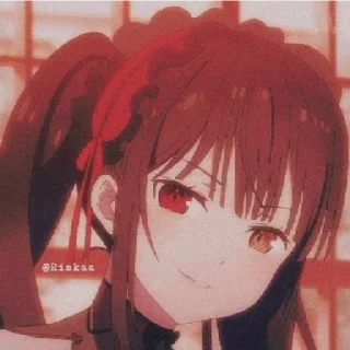 😁 emoji Tokisaki Kurumi Telegram sticker 5 of 12