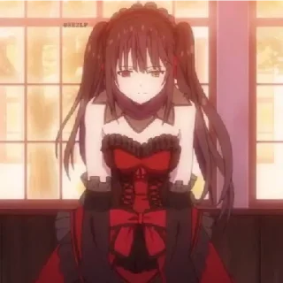 😁 emoji Tokisaki Kurumi Telegram sticker 7 of 12