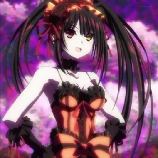 😁 emoji Tokisaki Kurumi Telegram sticker 10 of 12
