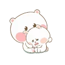 😭 emoji Marshmallow Couple- @MochaStickers Telegram sticker 20 of 50