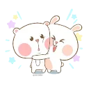 ☺️ emoji Marshmallow Couple- @MochaStickers Telegram sticker 7 of 50
