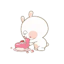 😋 emoji Marshmallow Couple- @MochaStickers Telegram sticker 24 of 50