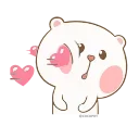 🥰 emoji Marshmallow Couple- @MochaStickers Telegram sticker 4 of 50
