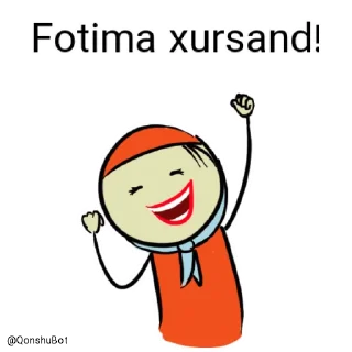 😄 emoji Fotima @Qonshubot Telegram sticker 12 of 31