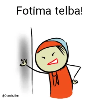 😡 emoji Fotima @Qonshubot Telegram sticker 16 of 31