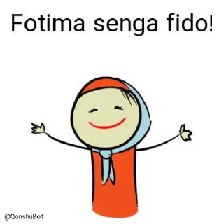 🤗 emoji Fotima @Qonshubot Telegram sticker 18 of 31
