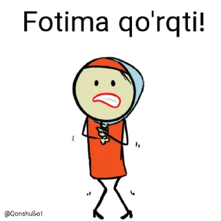 😰 emoji Fotima @Qonshubot Telegram sticker 15 of 31