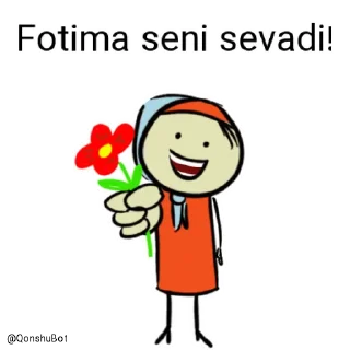 ❤️ emoji Fotima @Qonshubot Telegram sticker 8 of 31