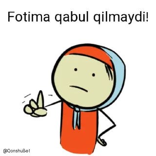 😵 emoji Fotima @Qonshubot Telegram sticker 4 of 31