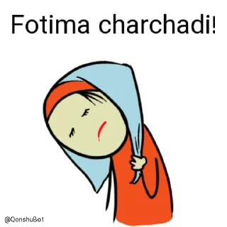 😣 emoji Fotima @Qonshubot Telegram sticker 9 of 31