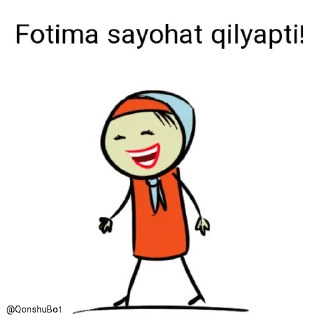 🚶‍♂️ emoji Fotima @Qonshubot Telegram sticker 10 of 31