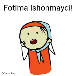 😱 emoji Fotima @Qonshubot Telegram sticker 3 of 31