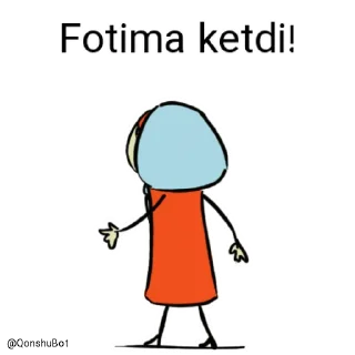 ✋️ emoji Fotima @Qonshubot Telegram sticker 2 of 31