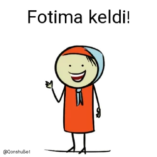 ✋️ emoji Fotima @Qonshubot Telegram sticker 1 of 31