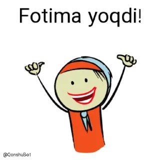 👍 emoji Fotima @Qonshubot Telegram sticker 20 of 31