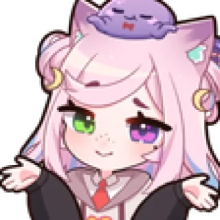 🤩 emoji ˗ˋʚ 𝑔𝑖𝑟𝑙𝑖𝑒 ♡︎ @I1RRN ɞˊ˗ Telegram sticker 9 of 120