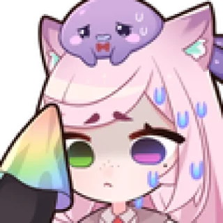 🤩 emoji ˗ˋʚ 𝑔𝑖𝑟𝑙𝑖𝑒 ♡︎ @I1RRN ɞˊ˗ Telegram sticker 6 of 120