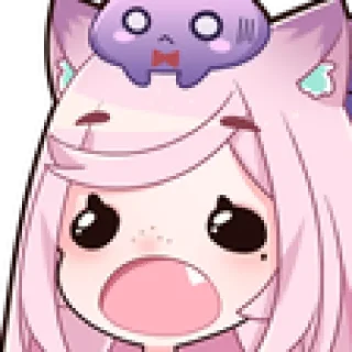🤩 emoji ˗ˋʚ 𝑔𝑖𝑟𝑙𝑖𝑒 ♡︎ @I1RRN ɞˊ˗ Telegram sticker 14 of 120