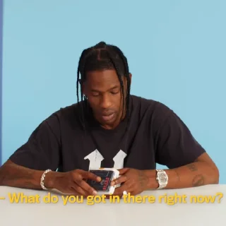 🎬 emoji Travis Scott @EliotSticker Telegram sticker 16 of 50