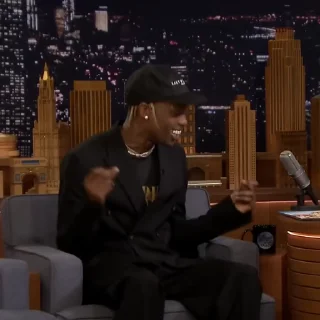 🎬 emoji Travis Scott @EliotSticker Telegram sticker 5 of 50