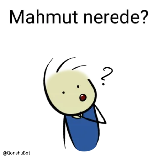 🤔 emoji Mahmut @Qonshubot Telegram sticker 5 of 31