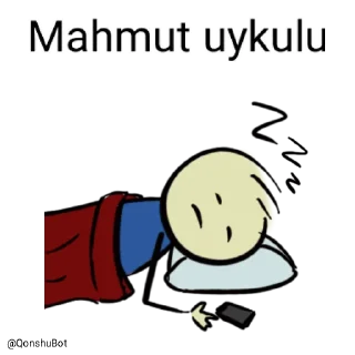 😴 emoji Mahmut @Qonshubot Telegram sticker 17 of 31