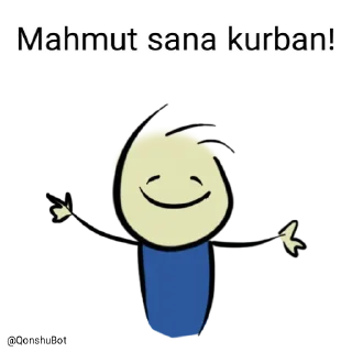 🤗 emoji Mahmut @Qonshubot Telegram sticker 18 of 31