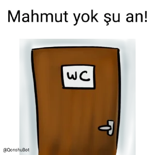🚽 emoji Mahmut @Qonshubot Telegram sticker 22 of 31