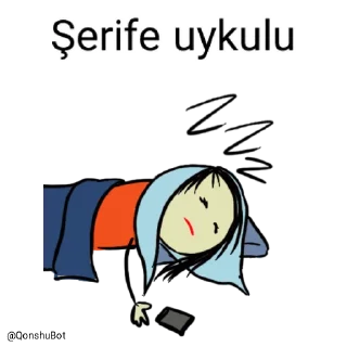 😴 emoji Şerife @Qonshubot Telegram sticker 17 of 31