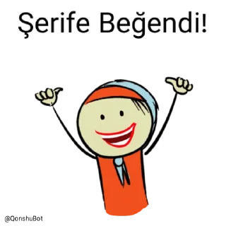 👍 emoji Şerife @Qonshubot Telegram sticker 20 of 31
