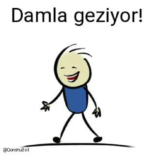 🚶‍♂️ emoji Damla @Qonshubot Telegram sticker 10 of 31