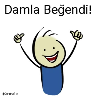 👍 emoji Damla @Qonshubot Telegram sticker 20 of 31