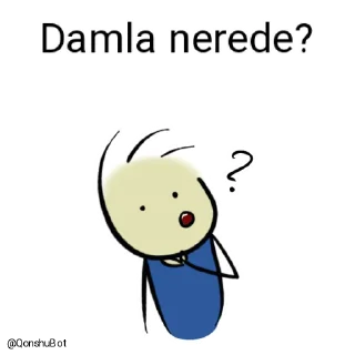 🤔 emoji Damla @Qonshubot Telegram sticker 5 of 31