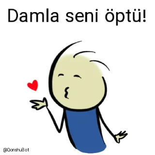 💋 emoji Damla @Qonshubot Telegram sticker 19 of 31