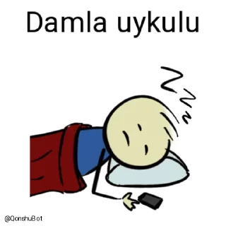 😴 emoji Damla @Qonshubot Telegram sticker 17 of 31