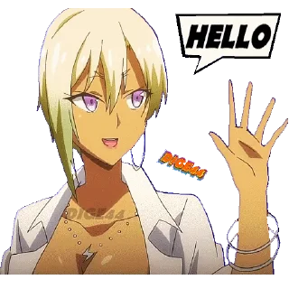 👋 emoji @STIKERFORALL 🏴󠁧󠁢󠁥󠁮󠁧󠁿RANKO HONJO-MY FIRST G.IS A GAL Telegram sticker 1 of 30