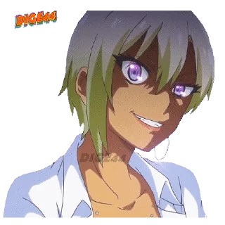 😈 emoji @STIKERFORALL 🏴󠁧󠁢󠁥󠁮󠁧󠁿RANKO HONJO-MY FIRST G.IS A GAL Telegram sticker 10 of 30