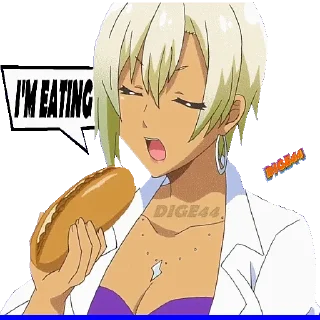 🥖 emoji @STIKERFORALL 🏴󠁧󠁢󠁥󠁮󠁧󠁿RANKO HONJO-MY FIRST G.IS A GAL Telegram sticker 9 of 30