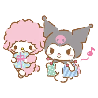 Sticker from kuromi and my melody
