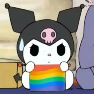 🍩 emoji my melody and kuromi @STICKIT Telegram sticker 9 of 117