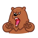 🐫 emoji 三只熊 @bbbbbbbb Telegram sticker 21 of 25