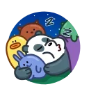 🦮 emoji 三只熊 @bbbbbbbb Telegram sticker 6 of 25
