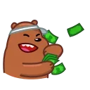 🐂 emoji 三只熊 @bbbbbbbb Telegram sticker 19 of 25