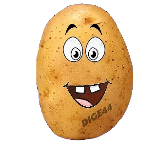 😀 emoji @STIKERFORALL PAPAS-PATATE-POTATOES Telegram sticker 19 of 40